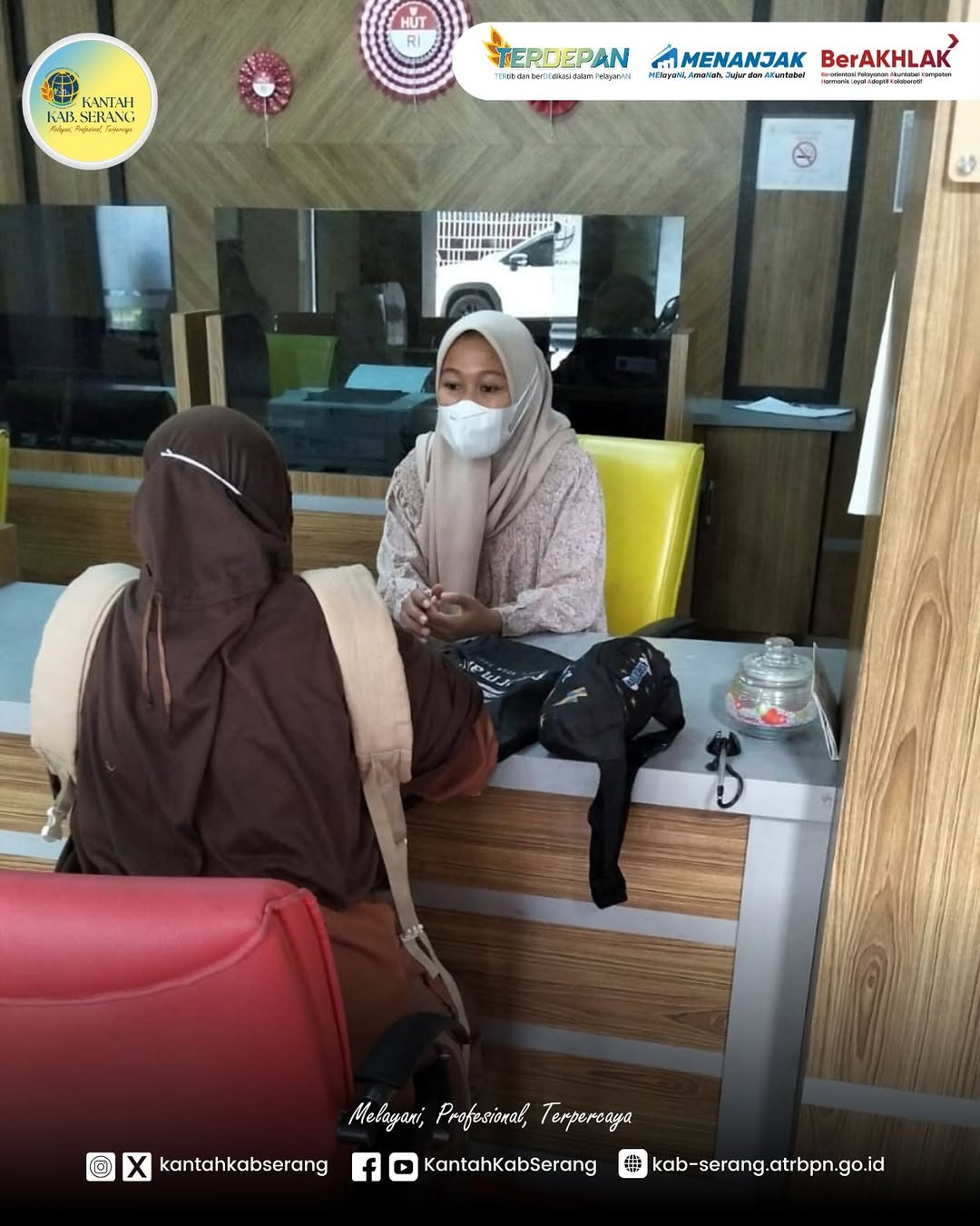 Kantor Pertanahan Kabupaten Serang hari Sabtu tanggal 13 September 2025 membuka layanan PELATARAN 