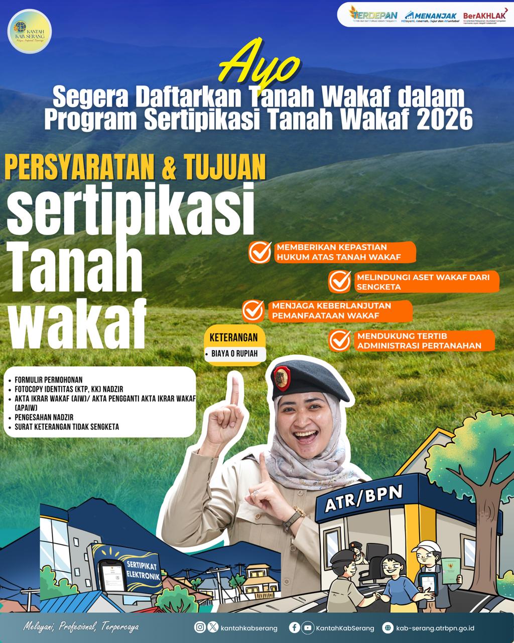 SEGERA DAFTARKAN TANAH WAKAF DALAM PROGRAM SERTIPIKASI TANAH WAKAF DI TAHUN 2026
