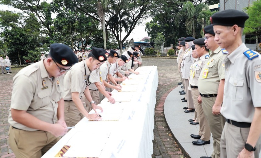 469 Pegawai Pemerintah dengan Perjanjian Kerja (PPPK) Tahun 2025 di lingkungan Kantor Wilayah Badan Pertanahan Nasional (BPN) Provinsi Banten resmi menandatangani addendum penempatan
